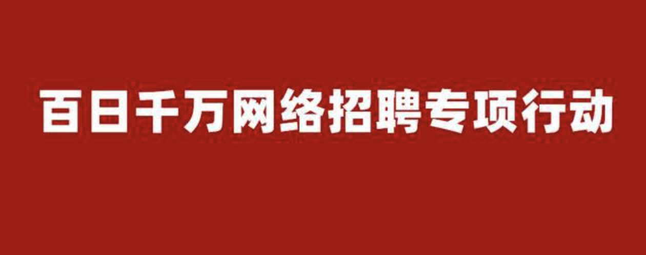 百日千万网络招聘专项行动发布岗位需求1349万人次